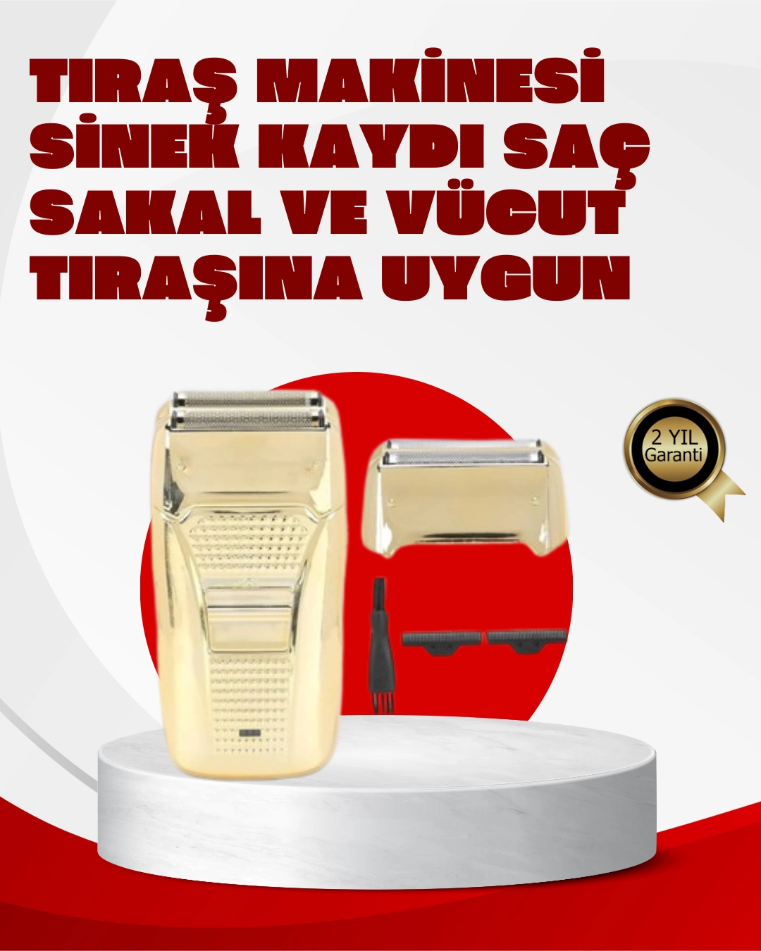 Male Hair Potal Razor Wired Gold Color Durable