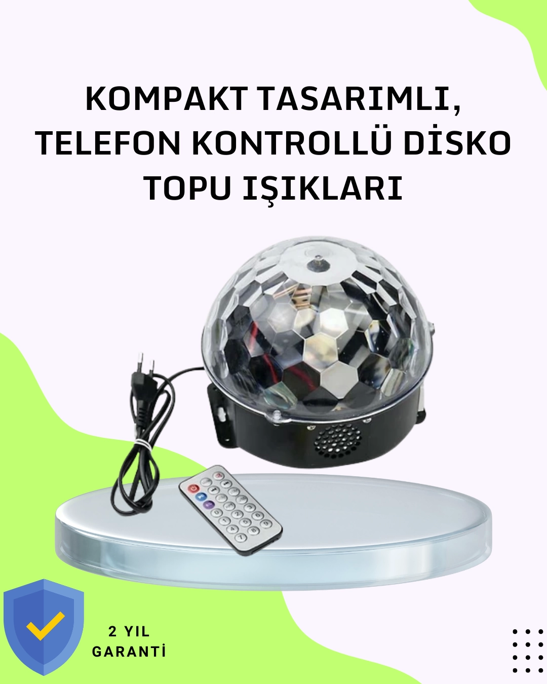 Desktop Bluetooth Disco Ball Light Show For Home And Party