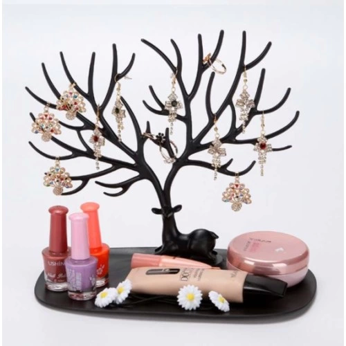 Deer Designed Jewelry Stand Black