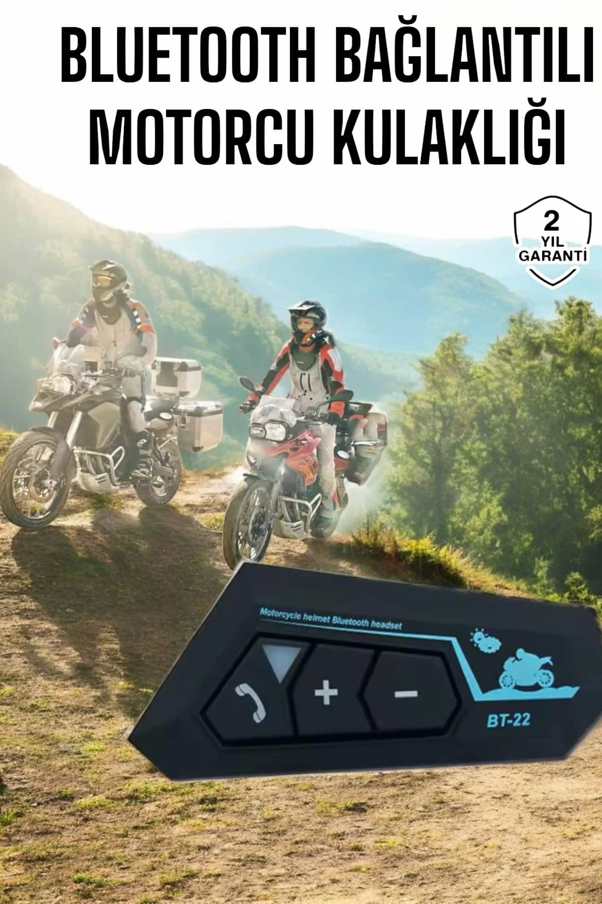 Interkom Intercom Helmet Headset Bt22 Bluetooth Motorcycle Headset 5.0 Bluetooth