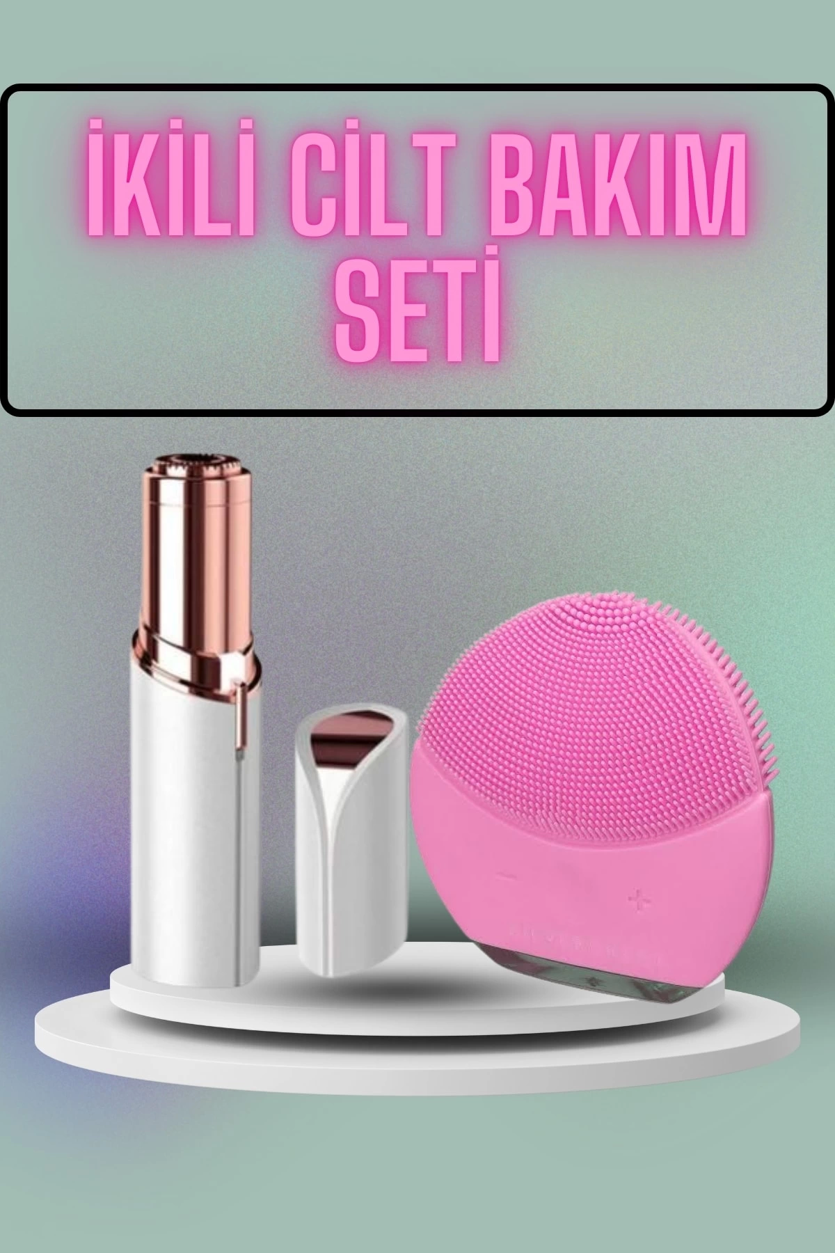 KAŞ BIYIK AND SURFACE EPILATIONAL SET AND FACE CLEANING MASSAGE SET