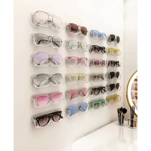 Self Adhesive Transparent Glasses Stand