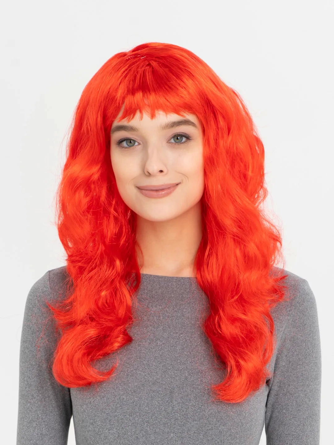 Red Color Long Wave Party Persu