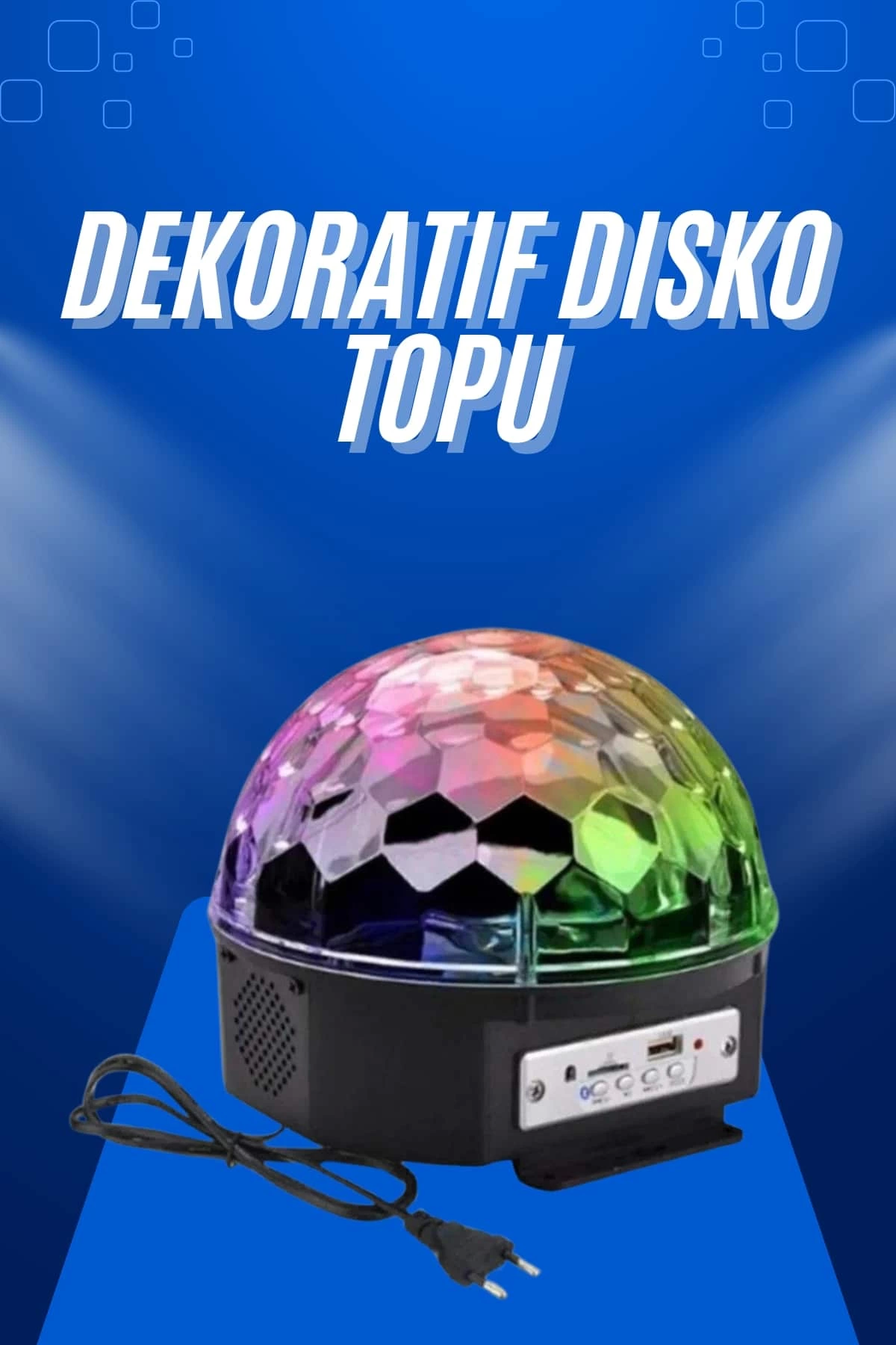 Globe Disco Ball Music Alarm Colorful Laser Light Bluetooth Disco Party Light Operated