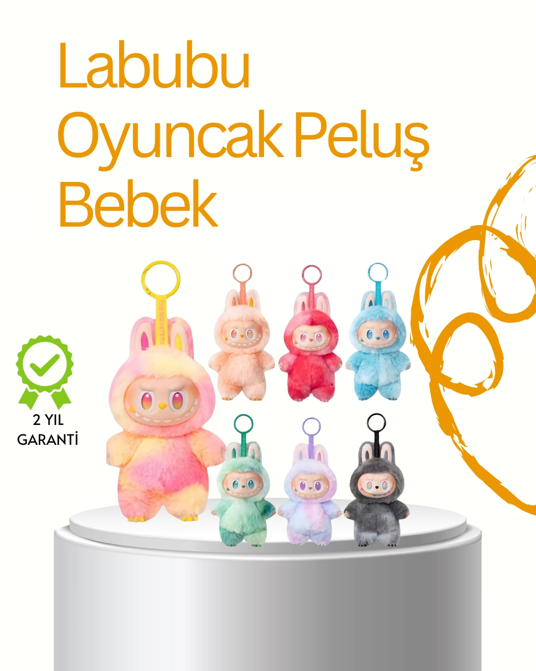 Box Packed Labubu Toy – Color Mixed Shipping