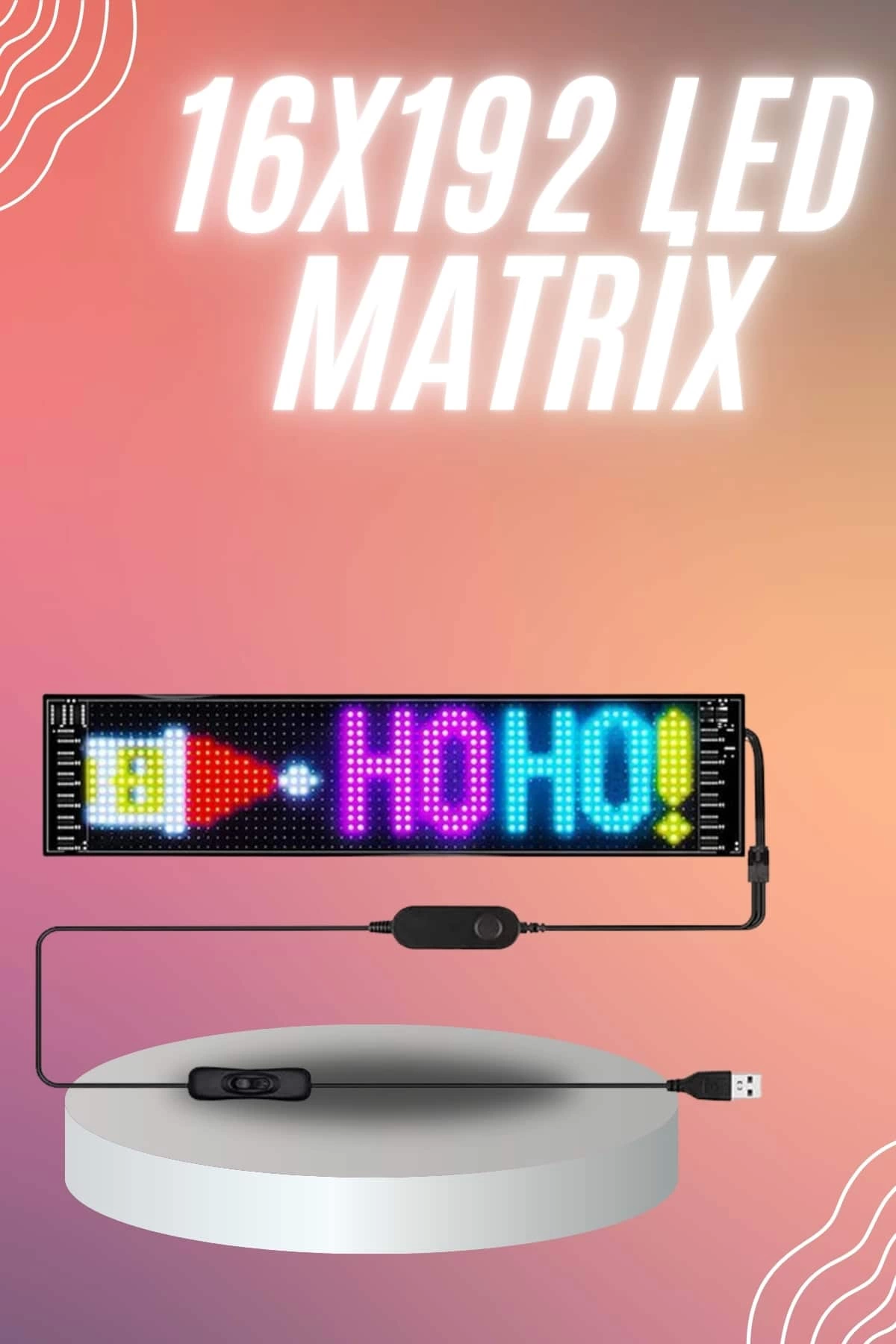 Matrix Led 16x192 Cama Build Phone Controlled Panel Digital Display Controlled