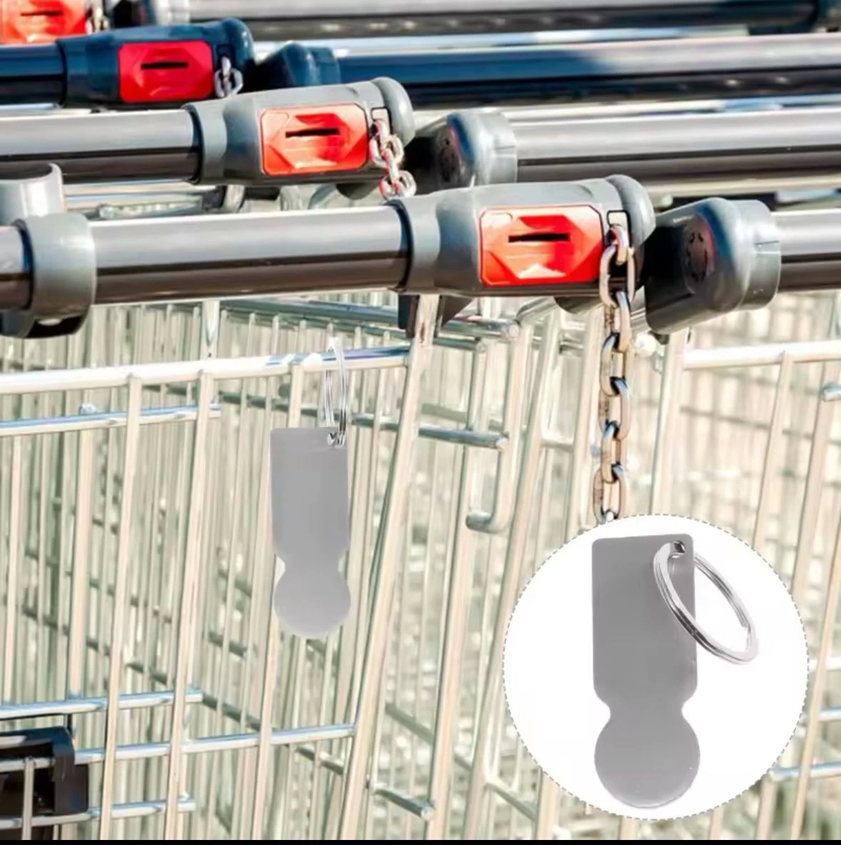 Metal Jeton Keychain