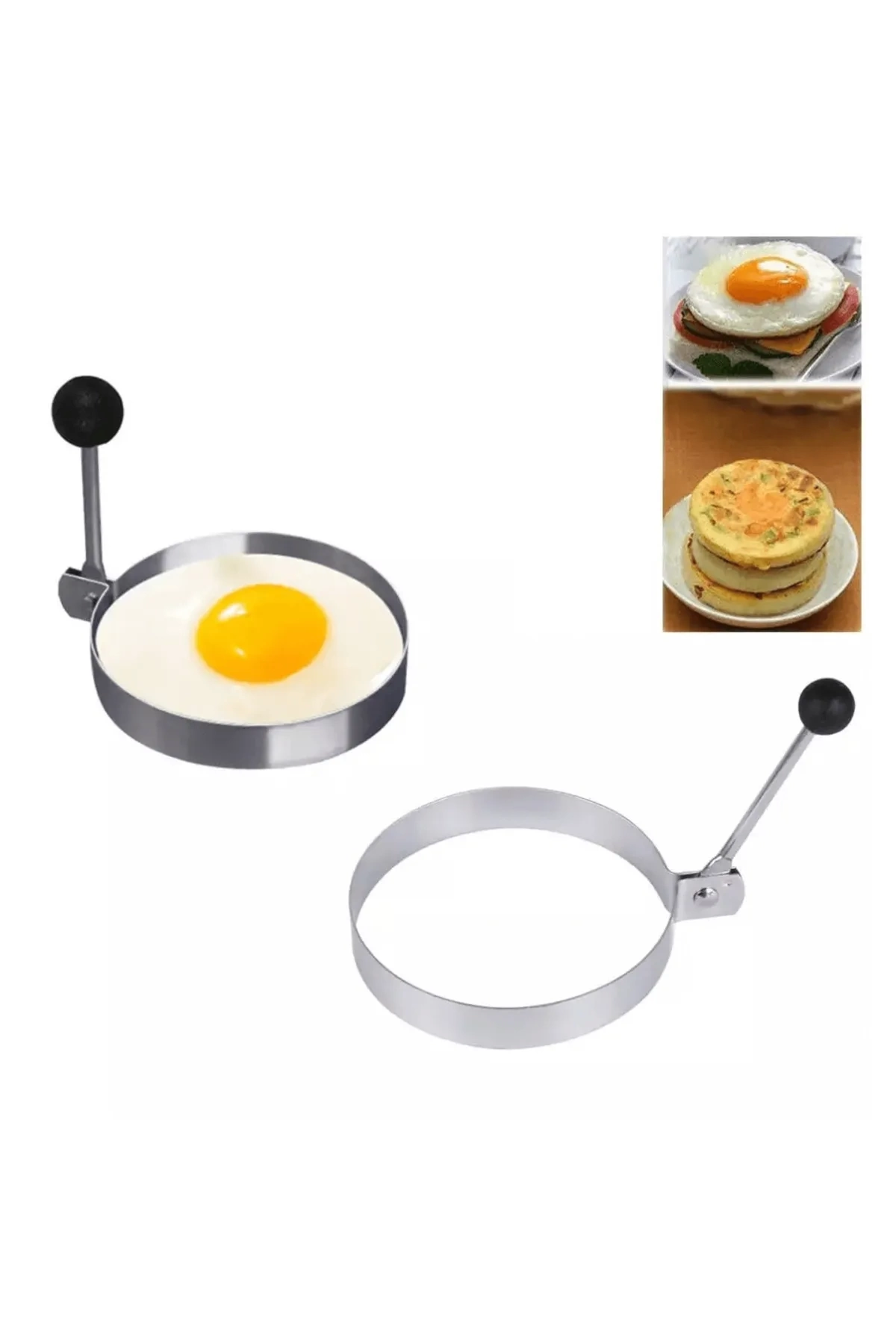 Metallic Flat Shape Metal Omlet Egg And Crepe Molds
