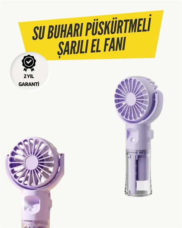 Mini Desktop and Handheld Buc Fan – Water Tank, Rechargeable, Humidifier Feature