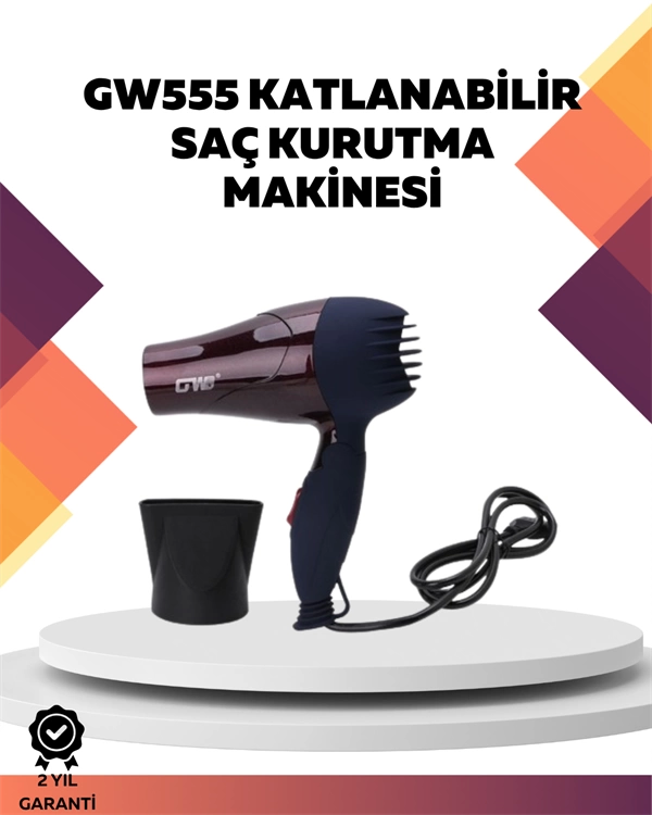 Mini Hair Dryer  Mini Foldable Handle , Compact Size , Silent Working
