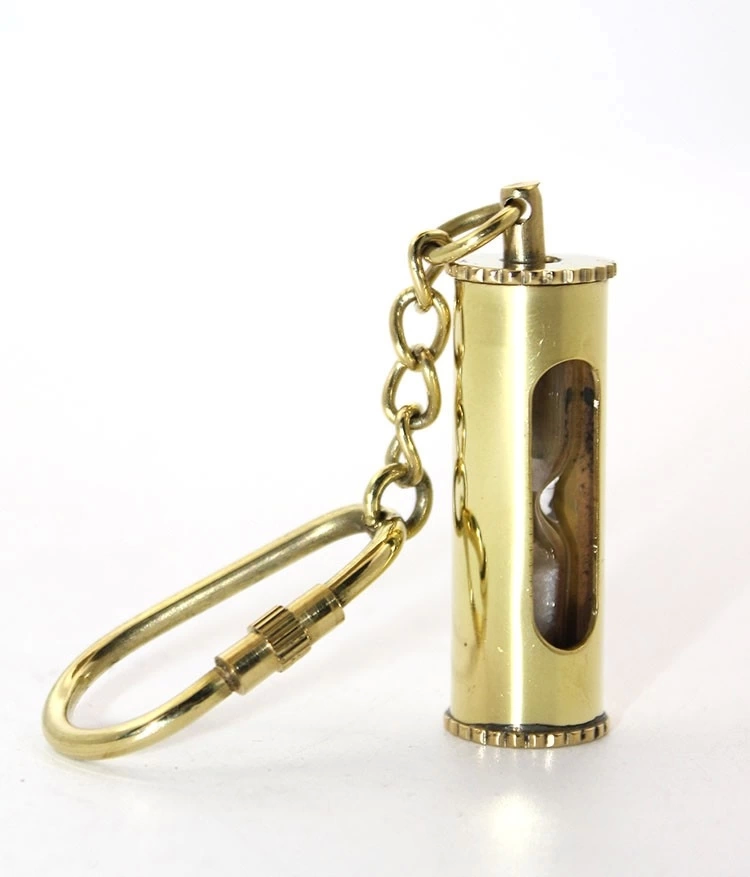 Brass Sand Clock Keychain Ksk2109