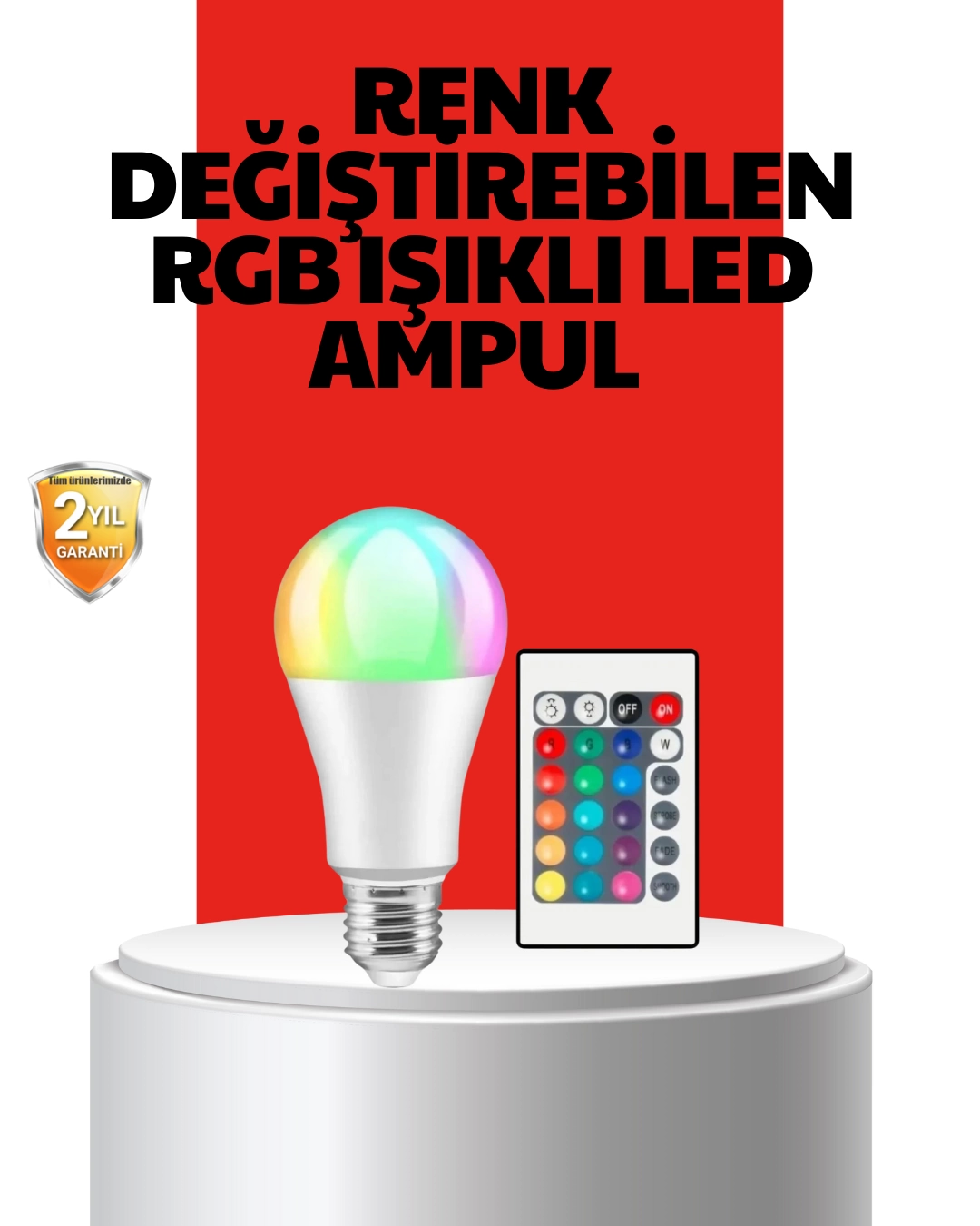RGB Remote Control LED Bulb 16 Color A Quality Original