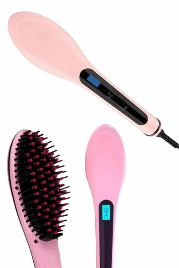Hair Straightener Comb Digital Indicator Ceramic Coating Tight Gear