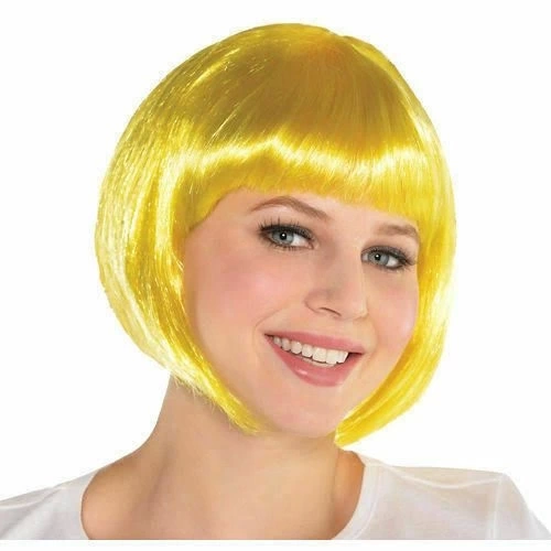 Yellow Color Party Persian Short Flute Hair