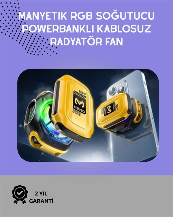 Silent Employee Semiconductor Phone Cooler  Çalışan iOS and Android Compatible  10 10W Power