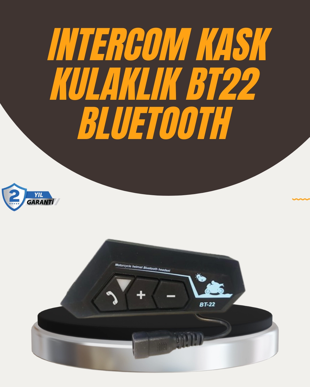 Waterproof BT22 Bluetooth Helmet Headset GPS And Music Compatible