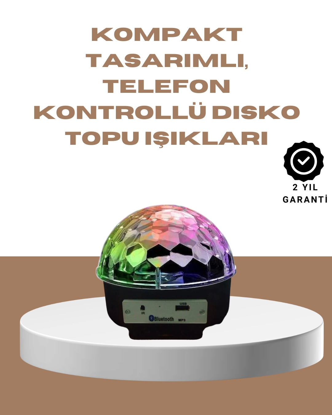 Portable Bluetooth Disco Ball Remote Control Light Effects