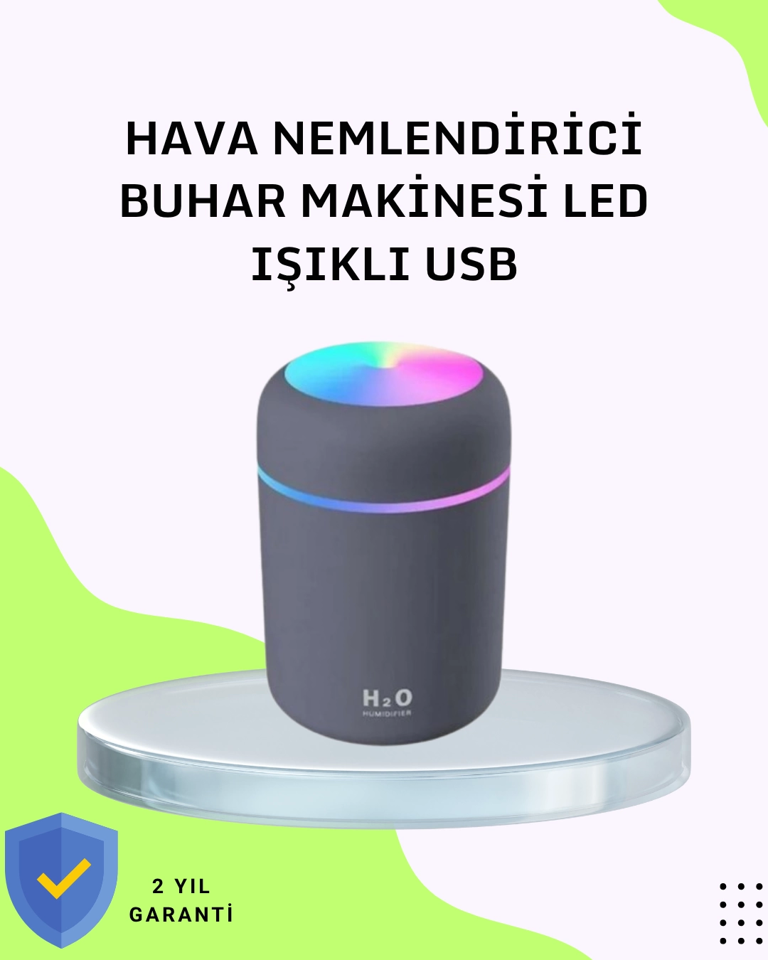 Portable Air Humidifier – Color Light and USB Connection