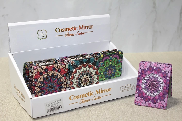Stone Handheld Mirror Rectangular Slim Alk3742