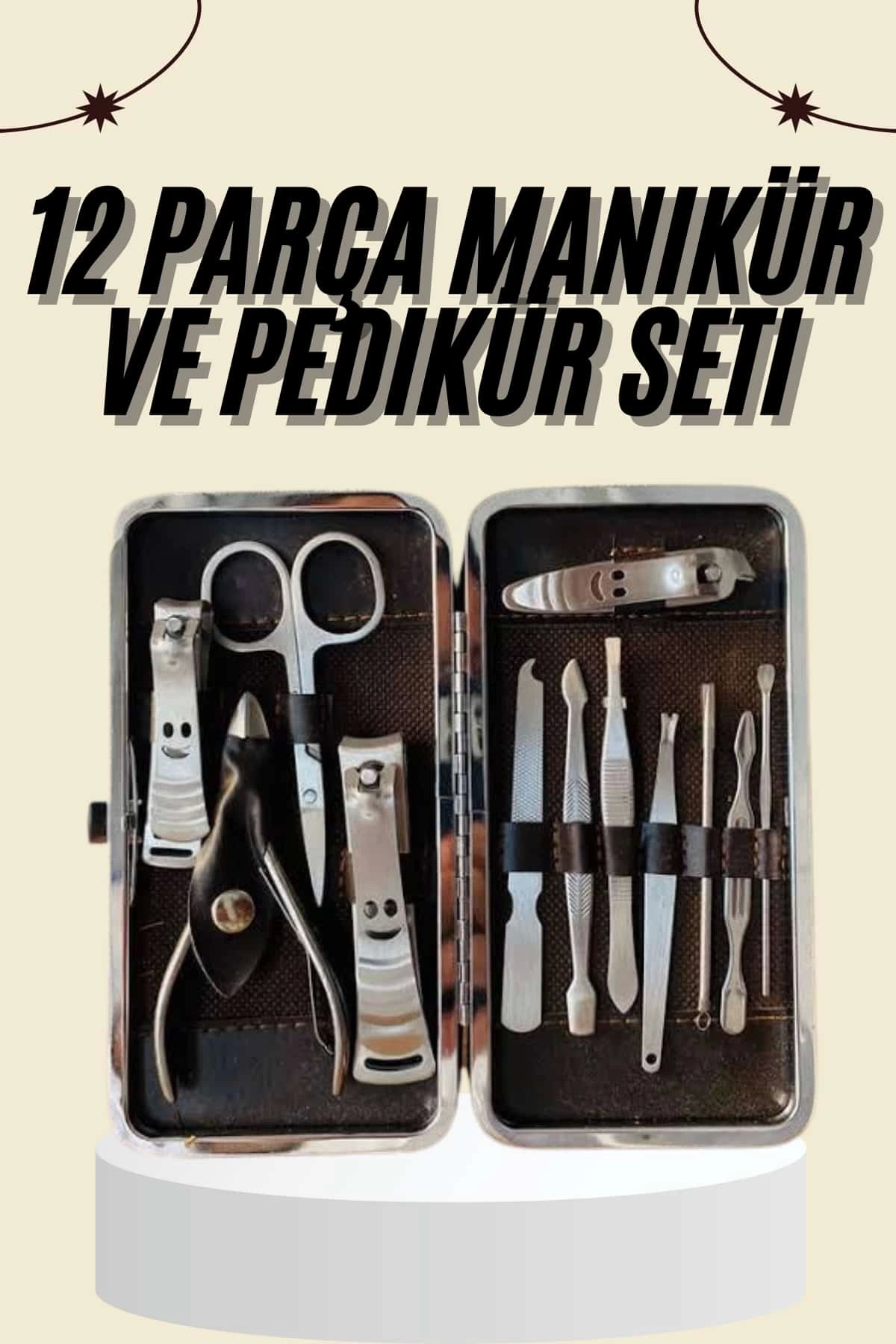 Nail Care Nail Scissor Professional 12 Pieces Hand Foot Manicure Pedicure Set