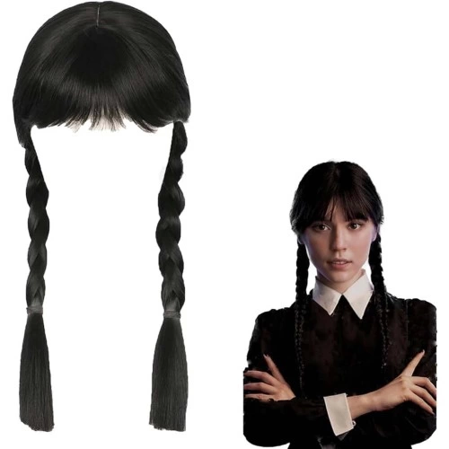 Wednesday Black Braided Wigs
