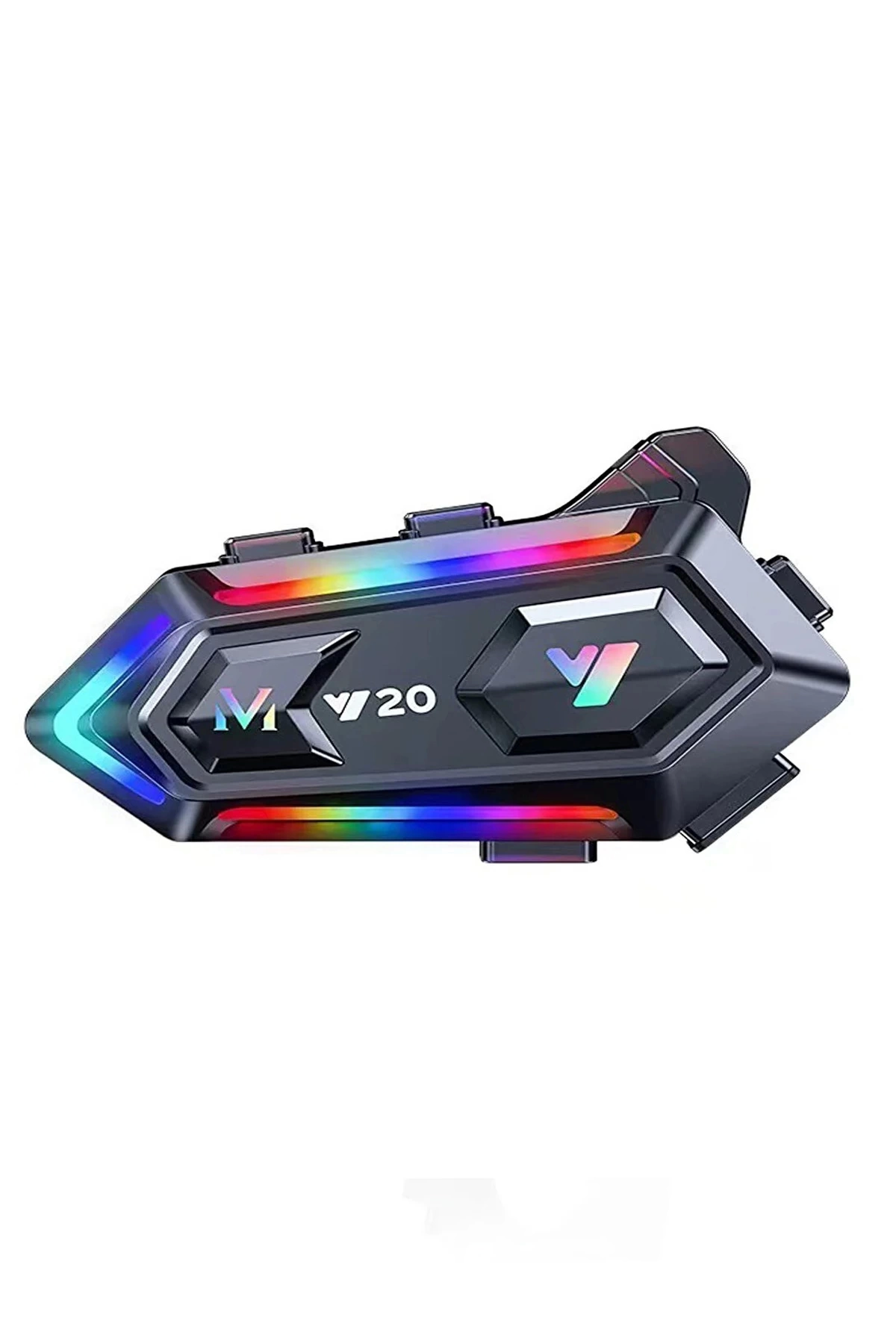 Y20 Engine Courier Helmet Headset Rgb Modulated Bluetooth Motorcycle Headset 5.3 Bluetooth Intercom
