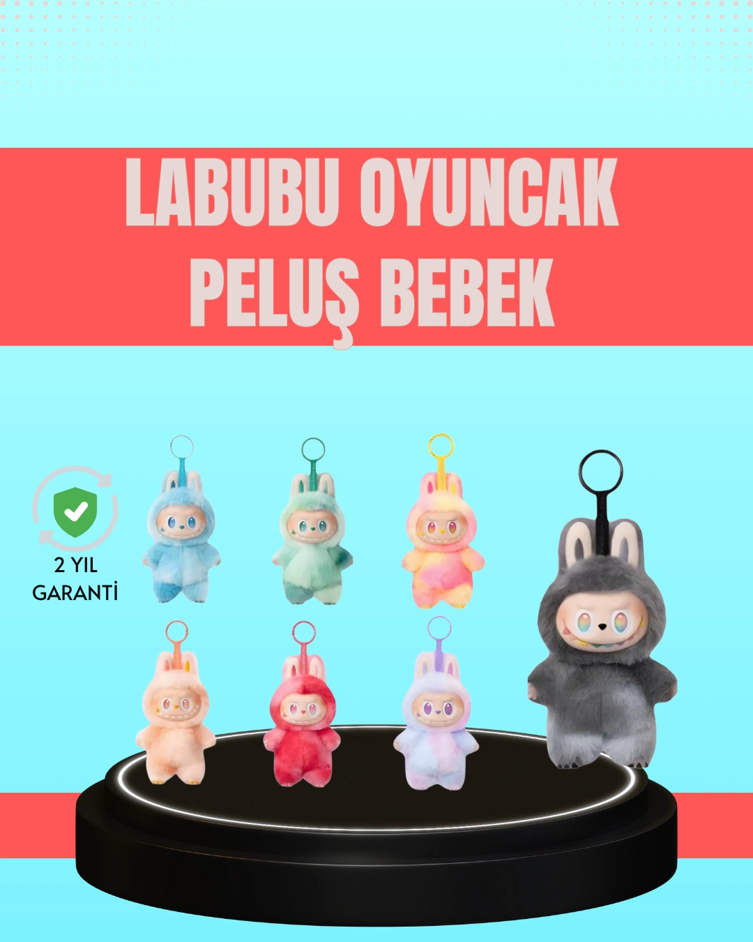 20 cm Labubu Plush With Soft Fabric – 3 Years Suitable