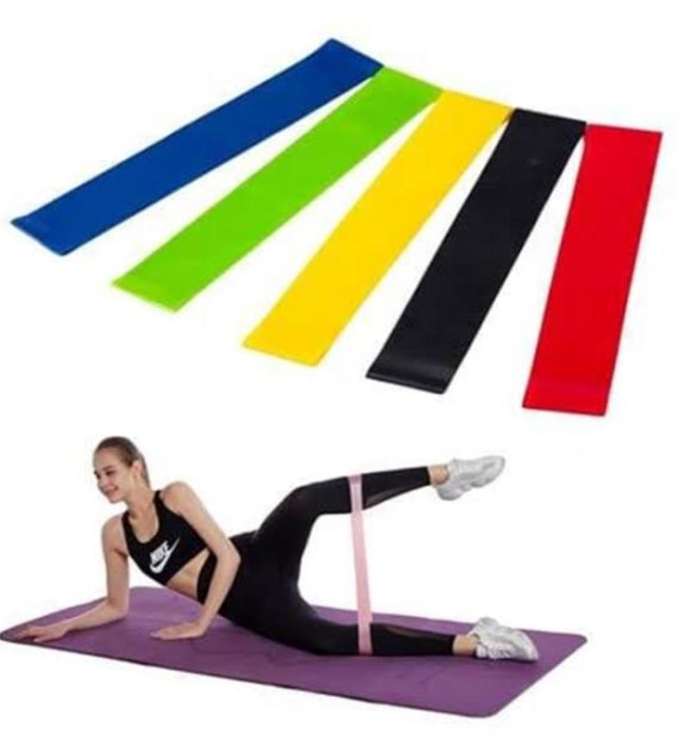 Aerobik Bant 5 Li Pilates Yoga Bandı ***