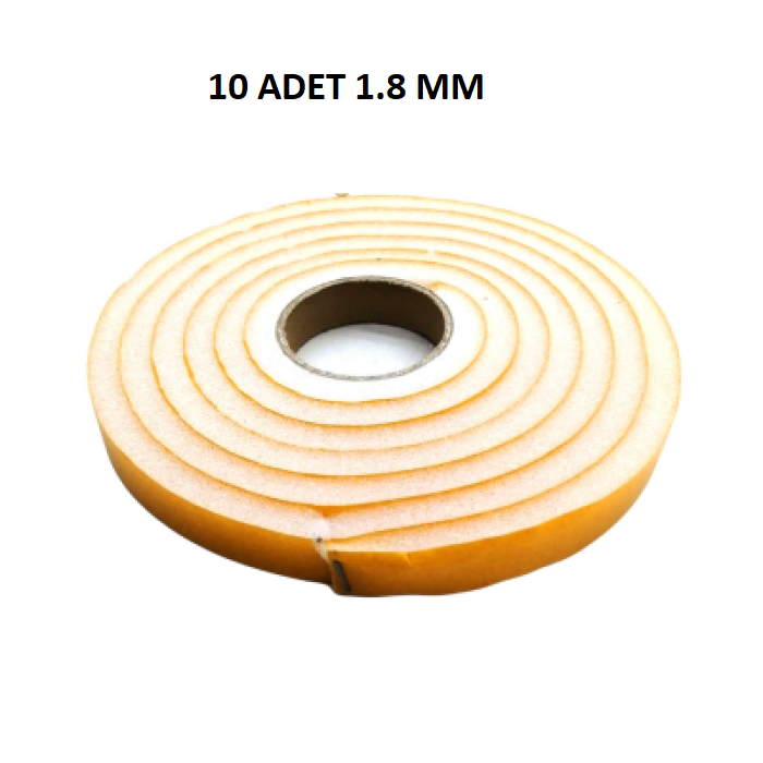 10 Pcs Door Window Heat Insulation Sponge Adhesive Window Wind Tape 18MM x 2.5 MT