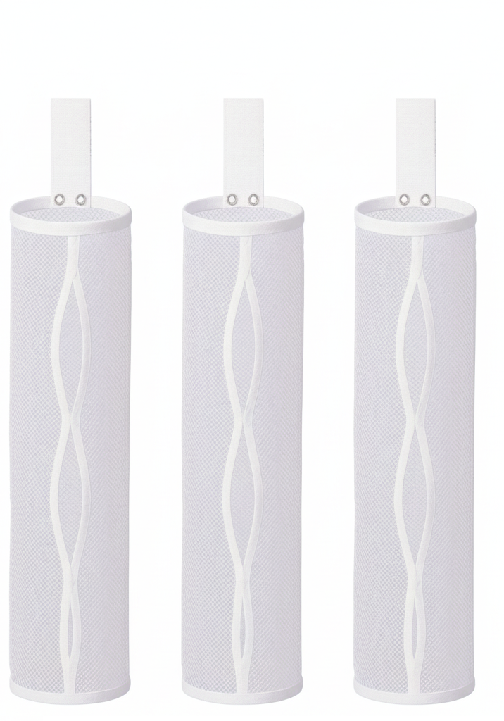 3 ADET Dolap İçi Asılabilir File Çamaşır Filesi – Pratik ve Düzenli Saklama Çözümü