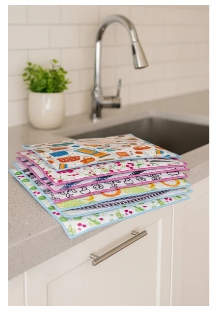 3 Adet Mikrofiber Kurutma Bulaşık Altlığı