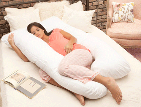 5 Different Zone Supported Pregnant Pillow ( White ) - 1250GR