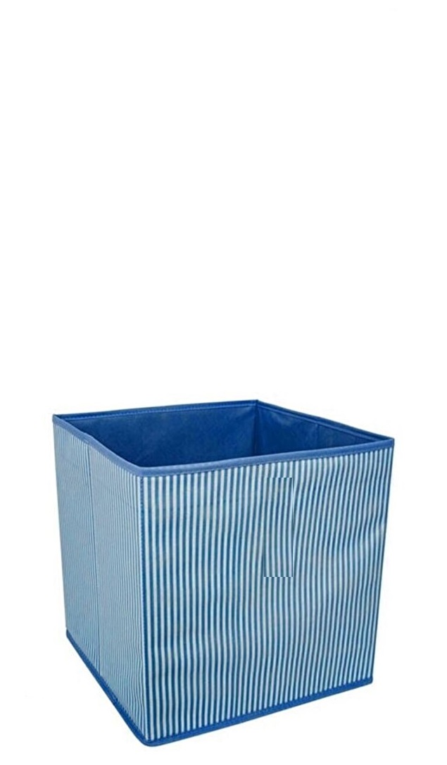 Multi Purpose Cabinet Organizer Box - Blue Striped