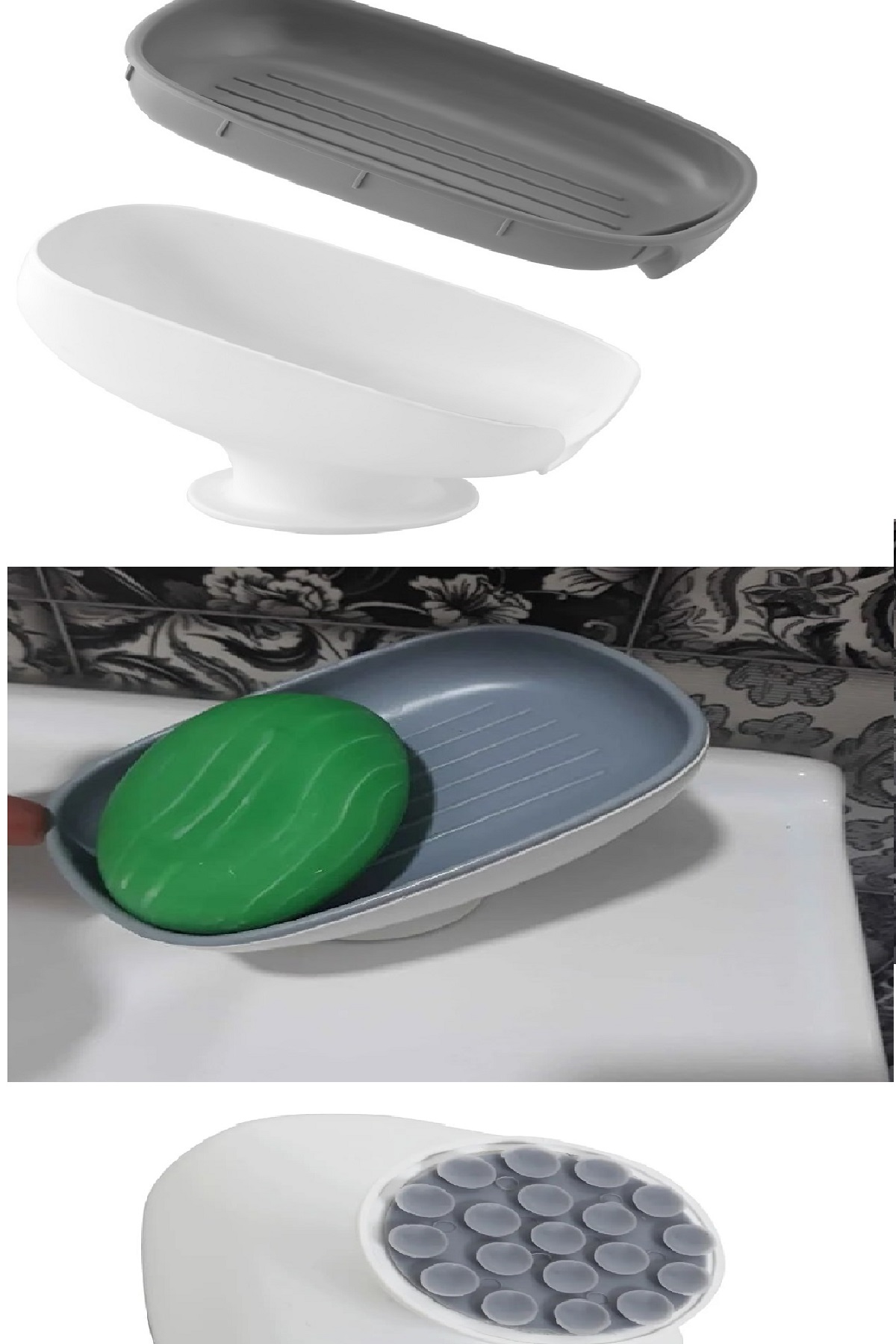 Lotus Soap Dispenser Double Stage Vacuum Drain Solid Soap