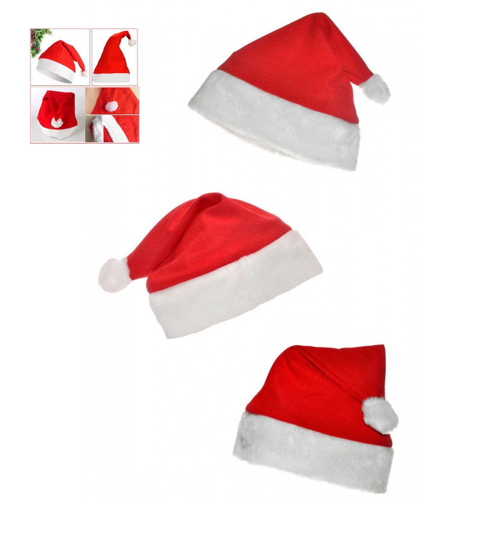 Noel Baba Şapkası 3 Adet Set