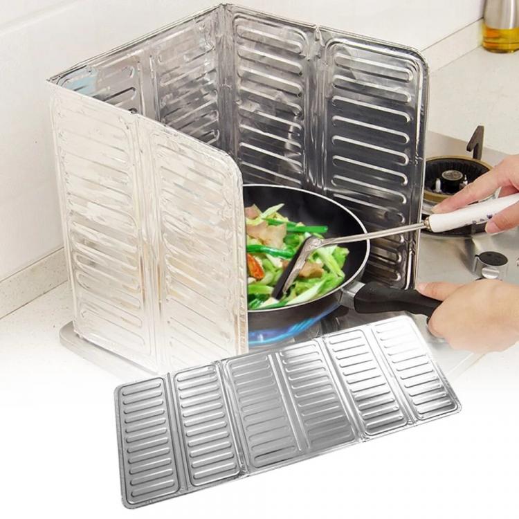 January Oil Splash Protective Folding Aluminum Plate - Easy Silinir Picnic Tube Wind Preventive Panel
