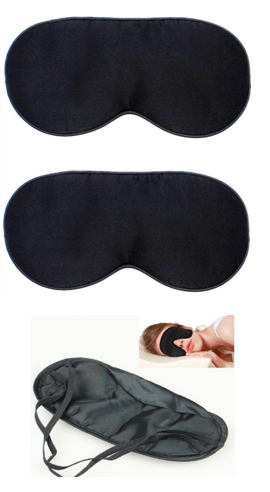 Uyku Maskesi - Göz Bandı 2 Adet