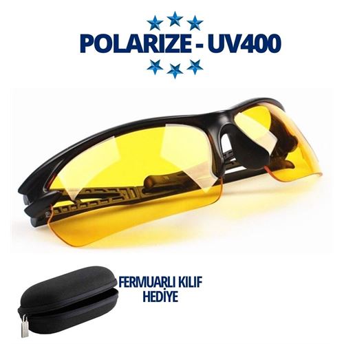 Polarized UV400 Yellow Glass Sunglasses
