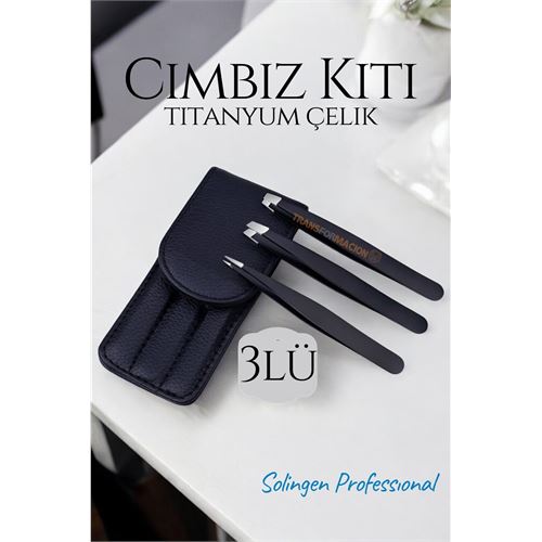 Cweezer Kit Leather Sheathed Titanium Steel Solingen