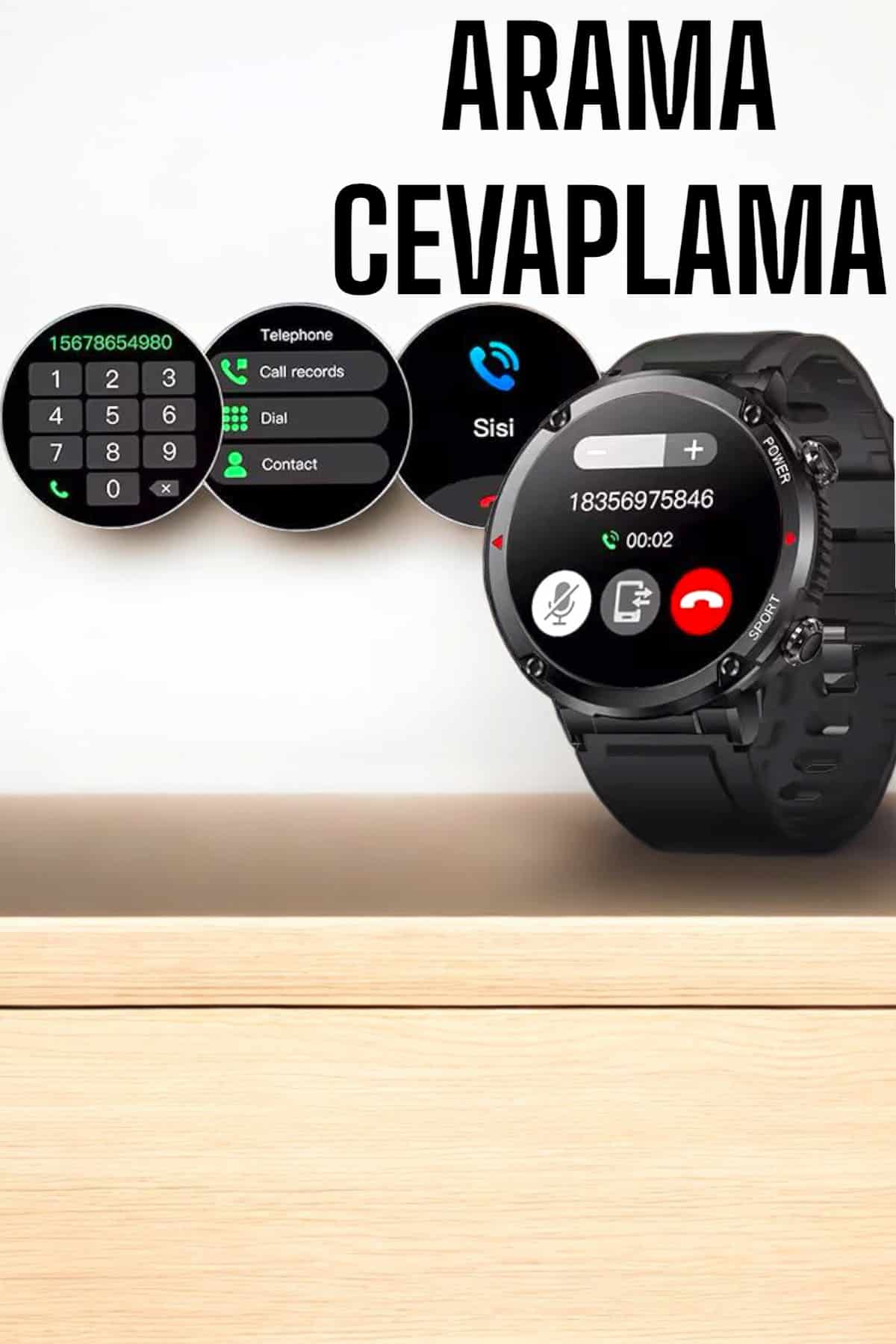 Akıllı Saat Yeni̇ Nesi̇l Bluetooth Bağlantılı Uyku Ve Sağlık Taki̇bi̇ Nfc Ve Gps