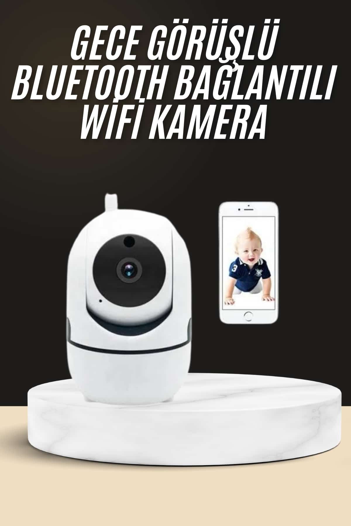 Akıllı Güvenlik Kamerası HD Görüntü Kalitesi Hareket Algılama Wifi Kamera