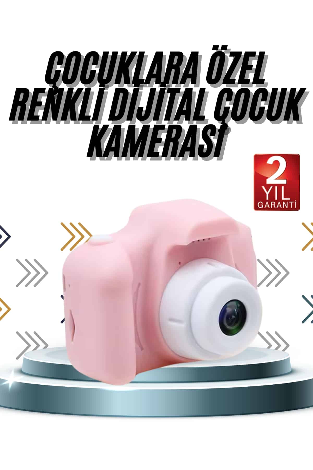 Çocuklara Özel Fotoğraf Ve Video Çeken Mini Çok Renkli Fotoğraf Makinesi