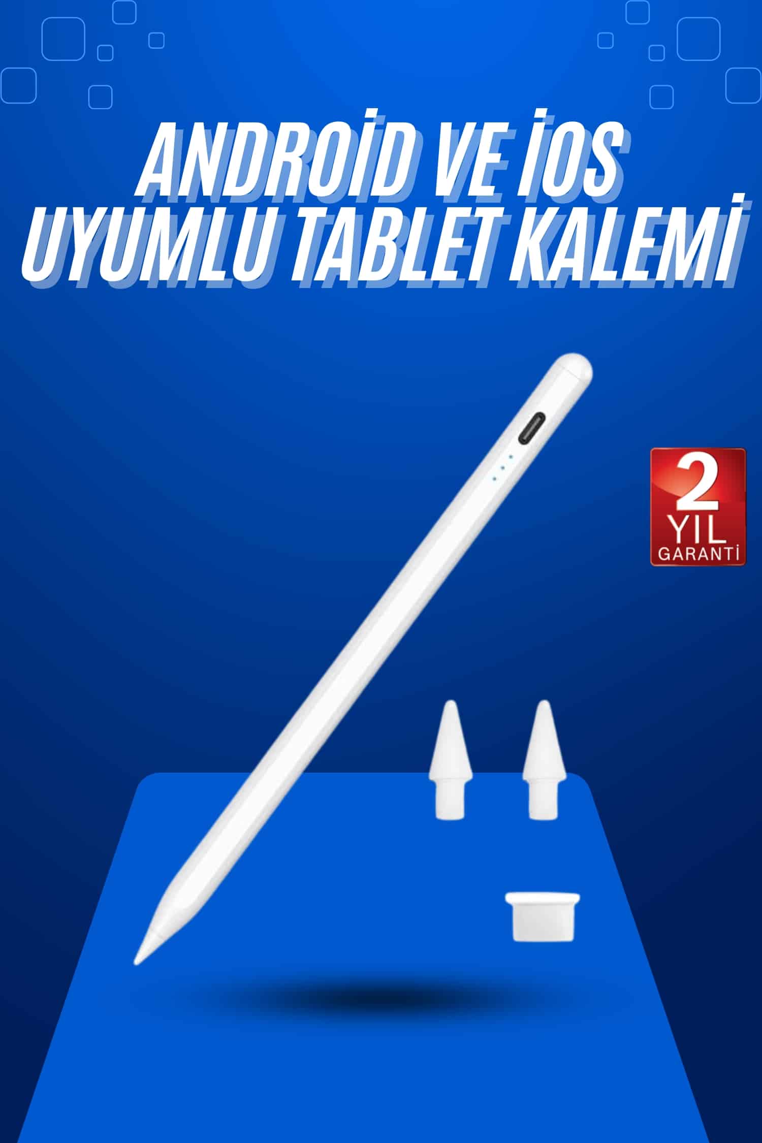 Dokunmatik Kalem Tablet Kalemi Çizim Stylus Kalem Yedek Uçlu