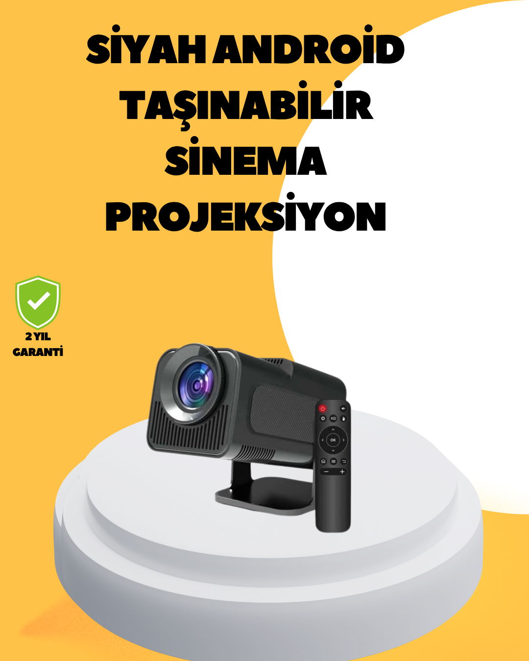 1080P Full HD Çözünürlük ve 4K Destekli Projektör