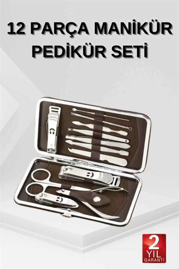 12 Parça El Ayak Temizleme Pense Kir Temizleme Aparatı Kaş Cımbızı