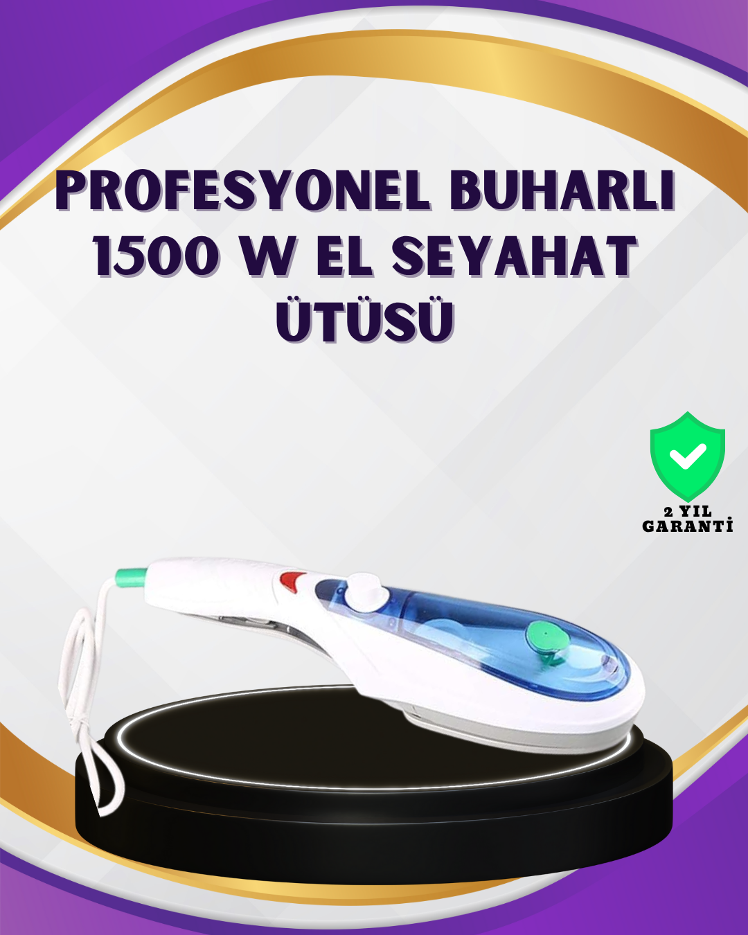 Toptan Bulurum 1500W Buharlı Kırışıklık  Ütü | Ev ve Seyahat Kullanımı İçin Uygun