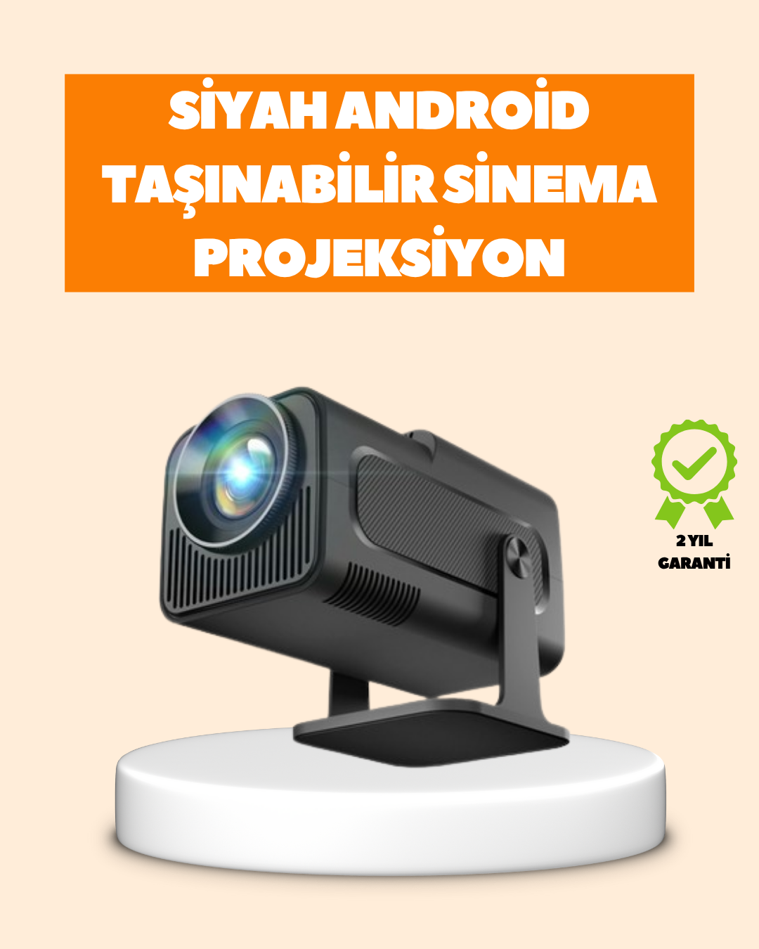 Otomatik Dikey Düzeltmeli ve Manuel Zoom Fonksiyonlu Akıllı Projektör