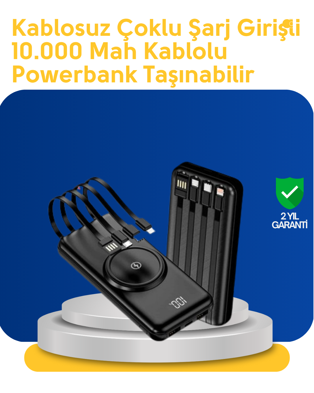 Akıllı Koruma Sistemli Powerbank – Hızlı, Güvenli ve Modern