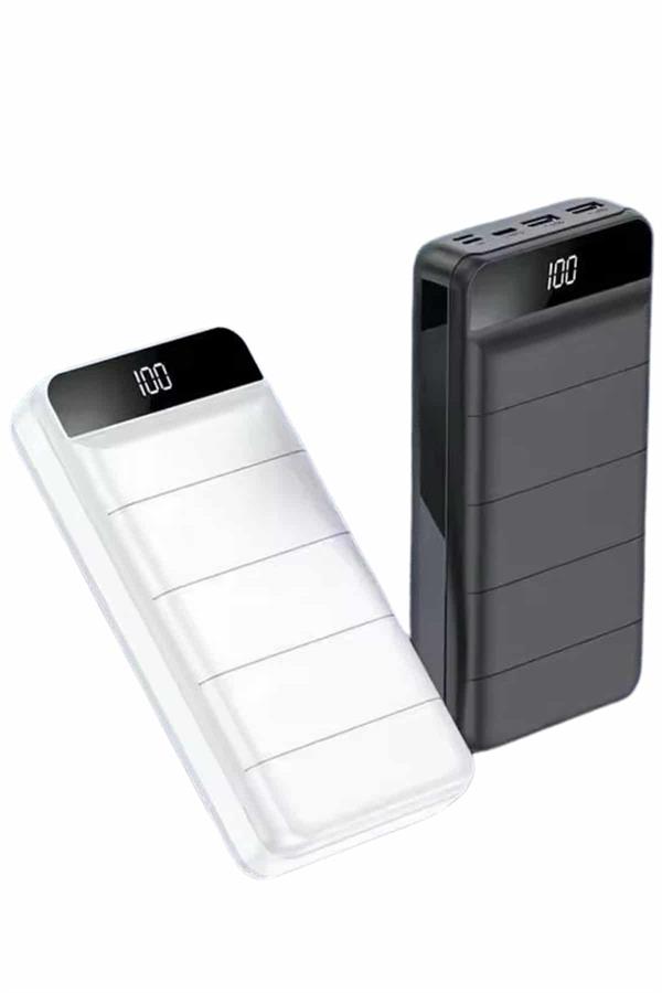 Powerbank 50.000 Mah Dijital Göstergeli Taşınabilir 4 Portlu Hızlı Powerbank