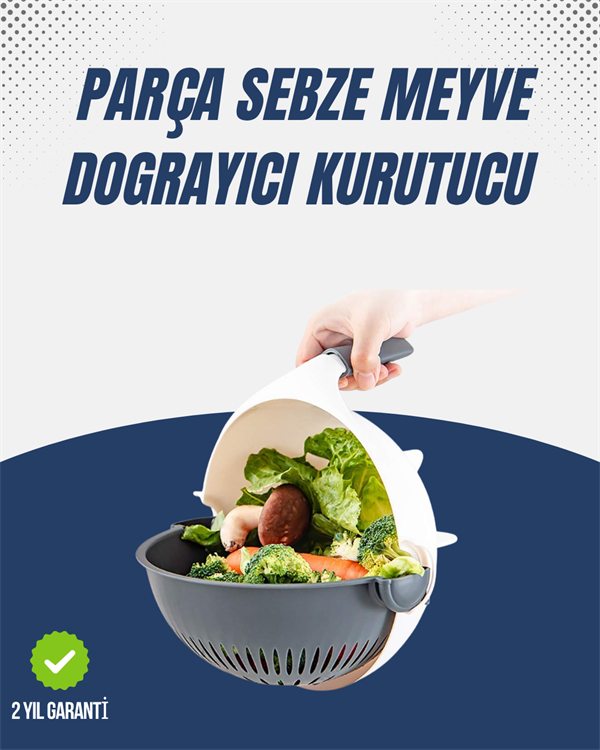 Sebze Doğrama ve Rendeleme İçin Pratik Mutfak Aparatı